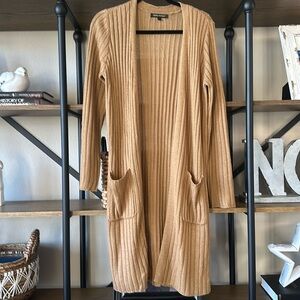 Kathy Ireland Long Camel Sweater Size S